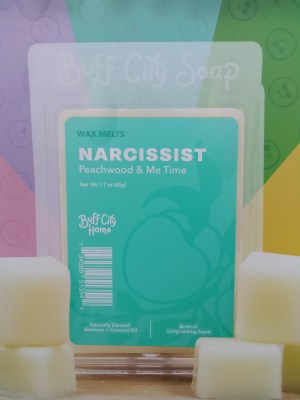 image: wax melts titled "Narcissist."